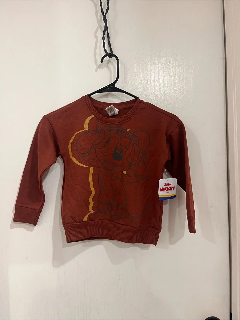 Bundle of 2 Rust Brown Mickey Graphic Sweatshirts - Disney Junior
